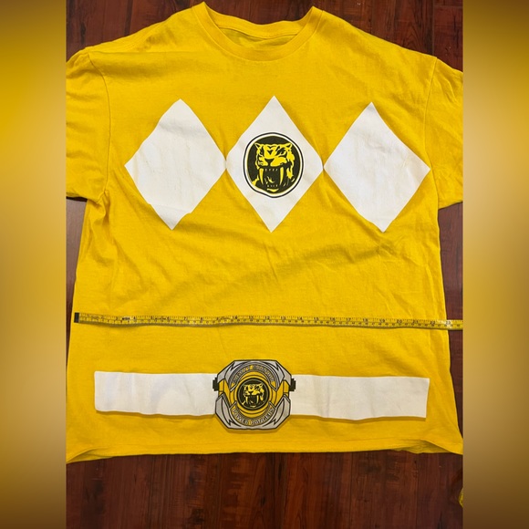 2/$25 Power Rangers Yellow Ranger Adult Tshirt - Picture 4 of 5